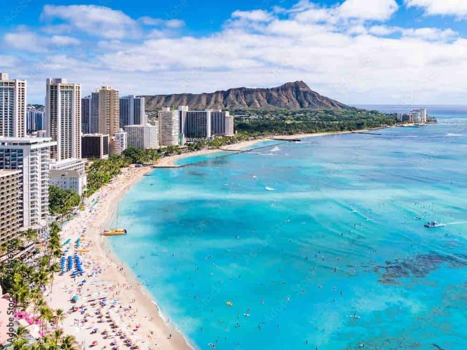 Seashore Waikiki Studio 1 Block From A Beach No Resort Fees Honolulu Ngoại thất bức ảnh