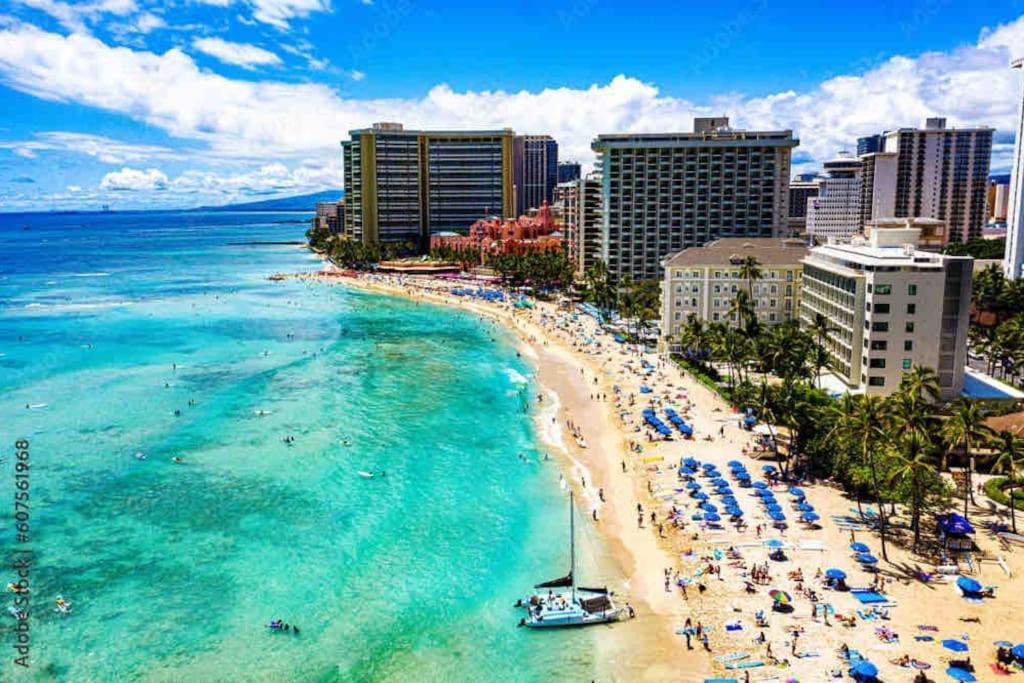 Seashore Waikiki Studio 1 Block From A Beach No Resort Fees Honolulu Ngoại thất bức ảnh